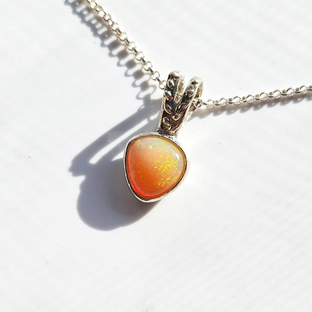 Fiery Opal Pendant