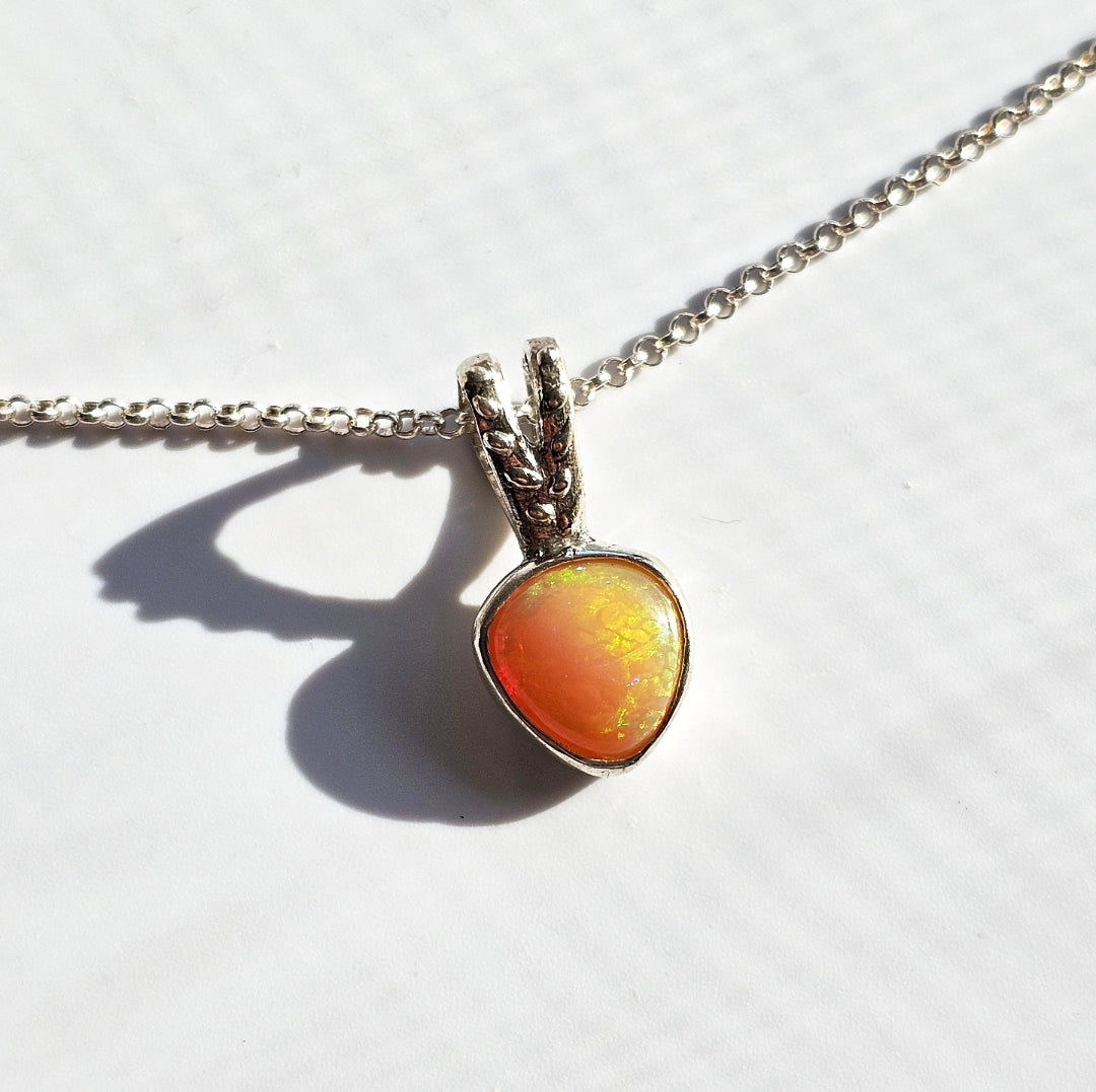 Fiery Opal Pendant