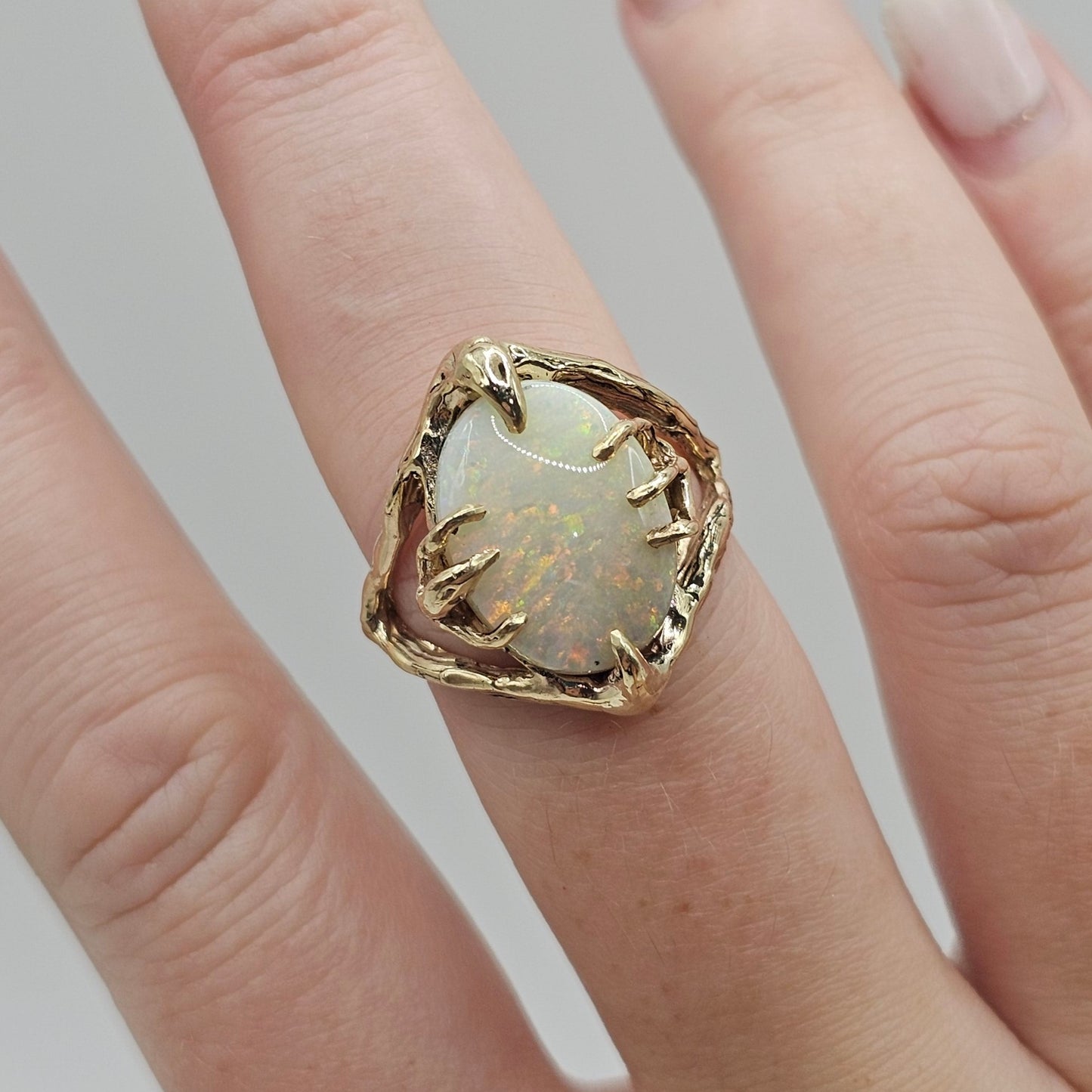 Lunar Bloom Ring (8.5)