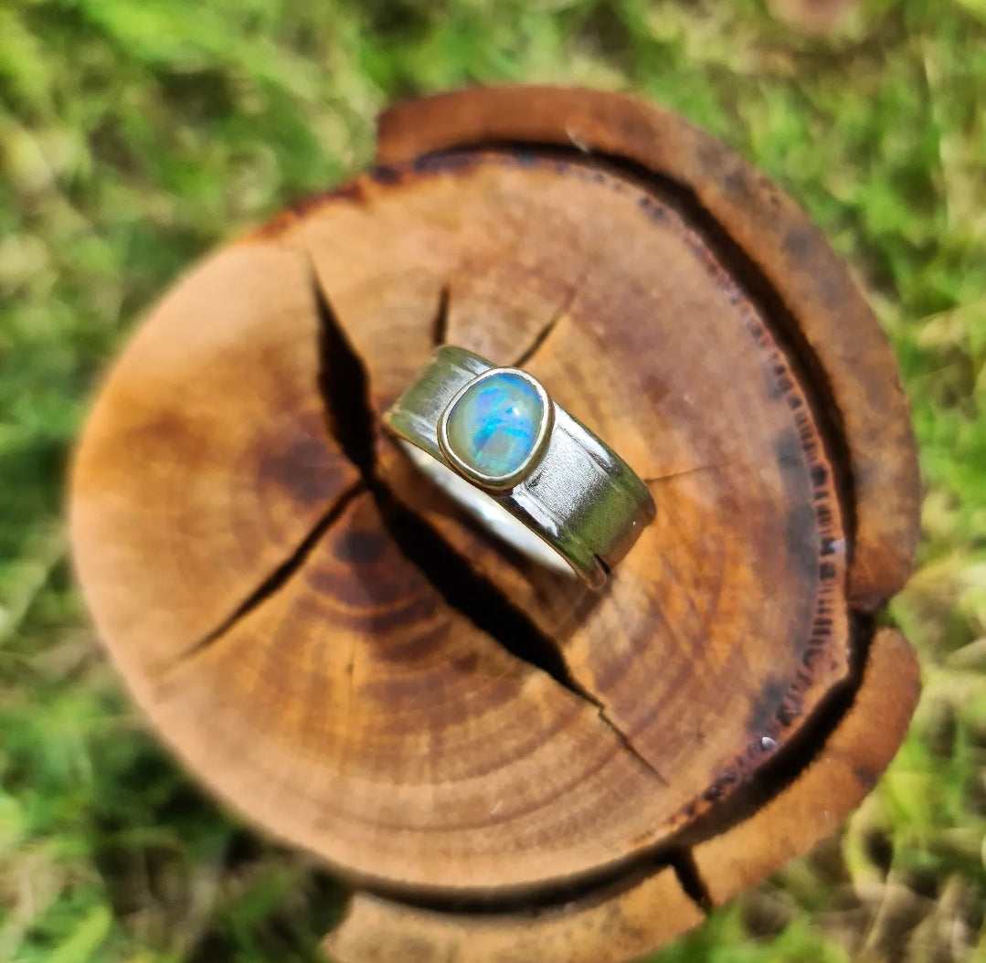 Elegant Everyday Opal Ring (7-7.5)