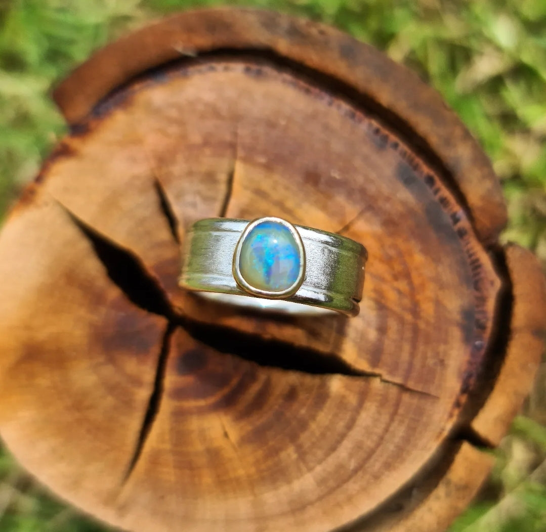 Elegant Everyday Opal Ring (7-7.5)